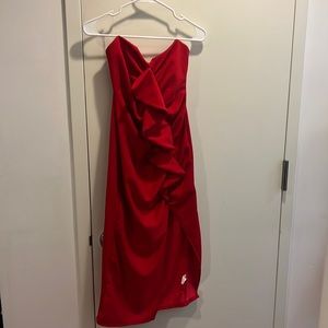 Midi Red Dress never been worn! Cleaning out my closet.